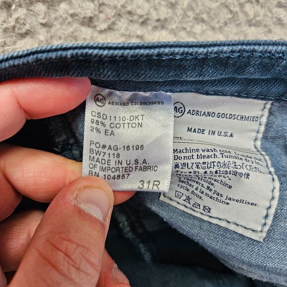 Adriano Goldschmied Jeans Size 31R Blue‎ The Stilt Cigarette Jean - Picture 8 of 10